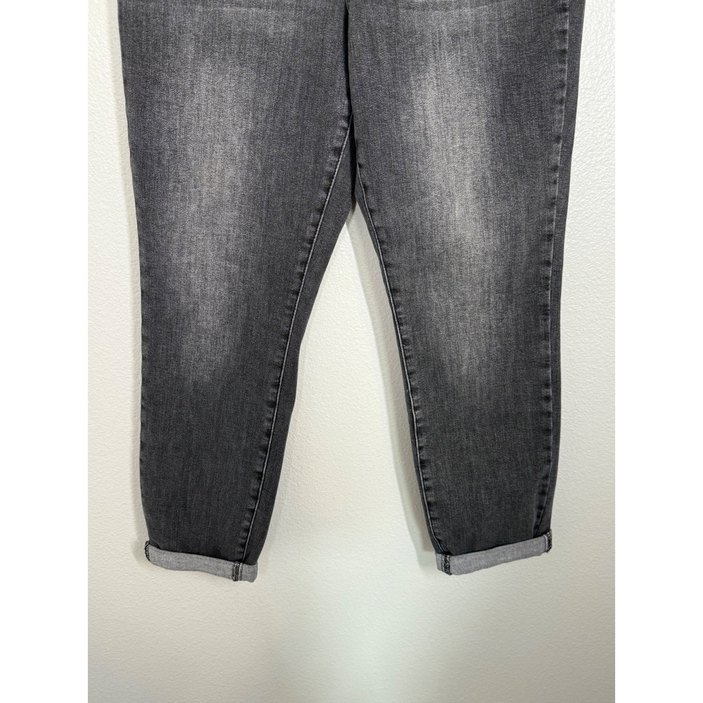 Judy Blue Boyfriend Jeans Size 7/28 Gray Wash Denim Cuffed Ankle Casual JB88130 - Picture 6 of 14
